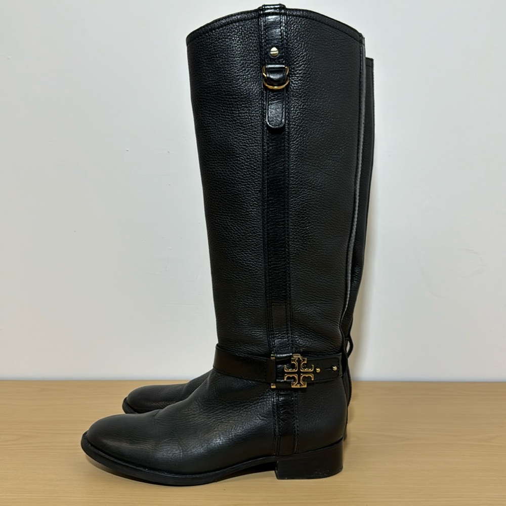 Tory Burch Black Leather Boots